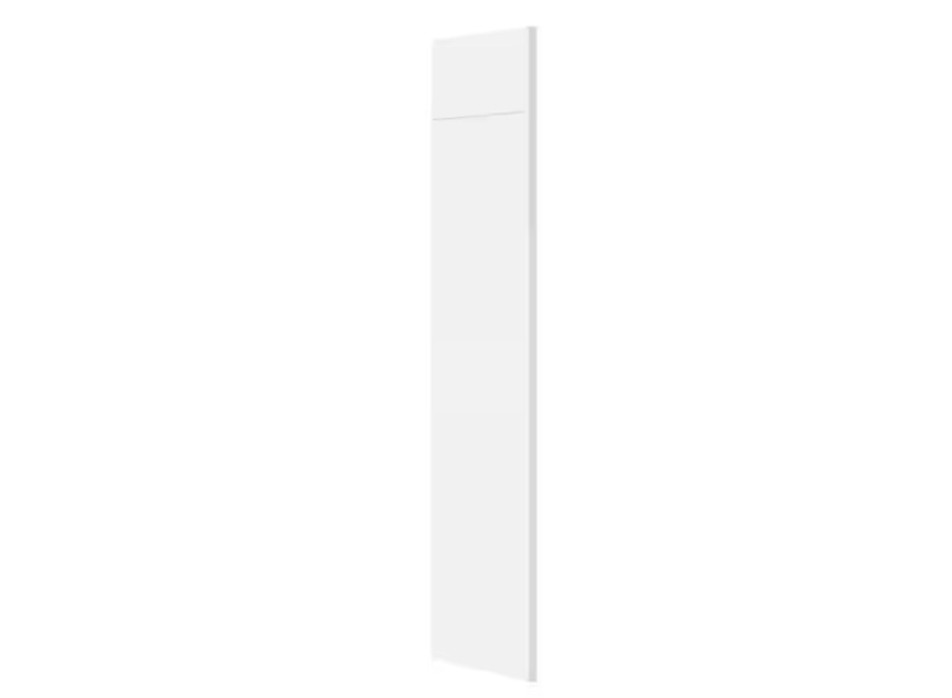 Hampton/Shaker 24 in. W x 84 in. H x 1.5 in. D Refrigerator End Panel Kit With Panel Height Extenders in Satin White