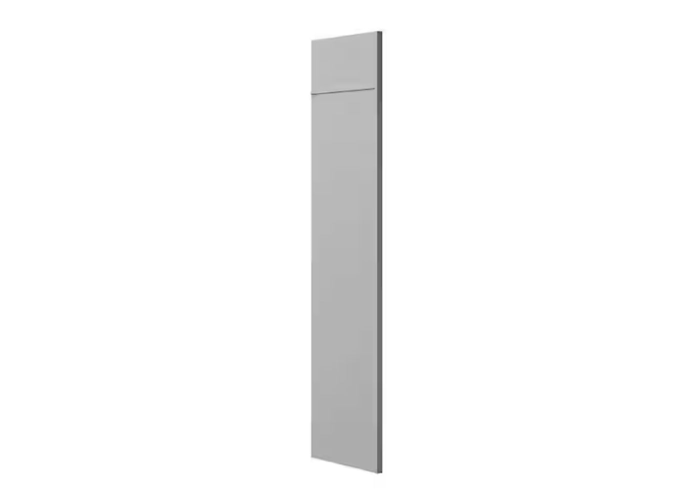 Shaker 24 in. W x 84 in. H x 1.5 in. D Refrigerator End Panel Kit With Panel Height Extenders in Dove Gray