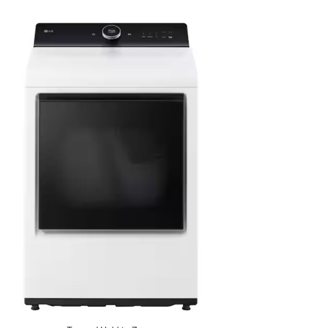 7.3 cu. ft. vented SMART Gas DRYER AND WASHER  in White with EasyLoad Door