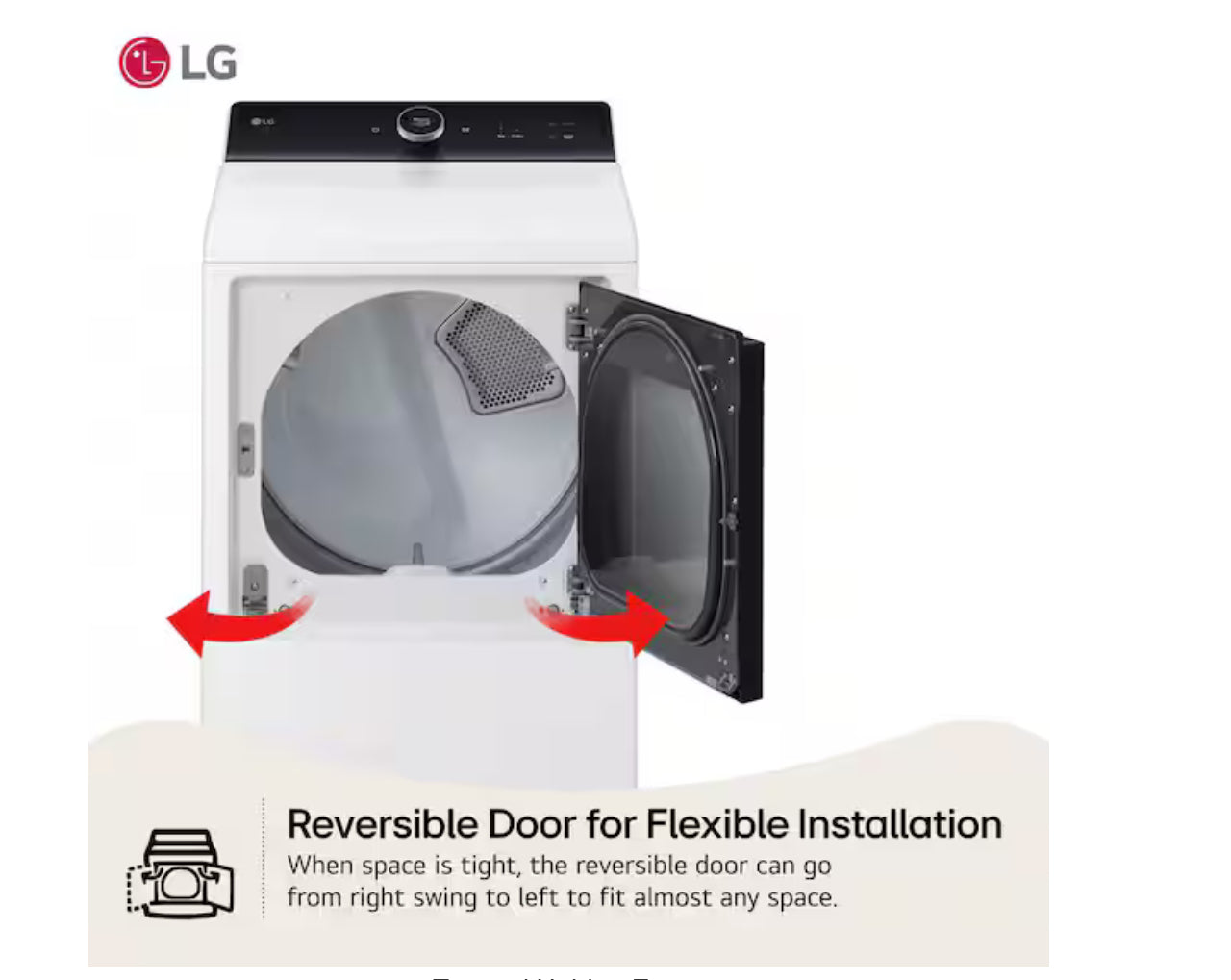 7.3 cu. ft. vented SMART Gas DRYER AND WASHER  in White with EasyLoad Door