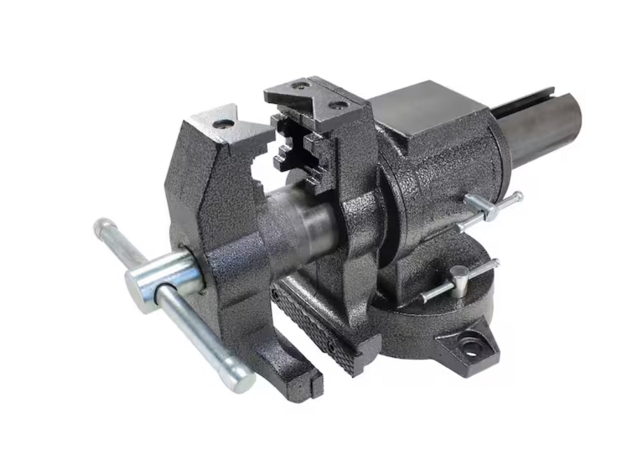 5 in. Multi-Purpose Rotating Pipe and Bench Vise with Swivel Base