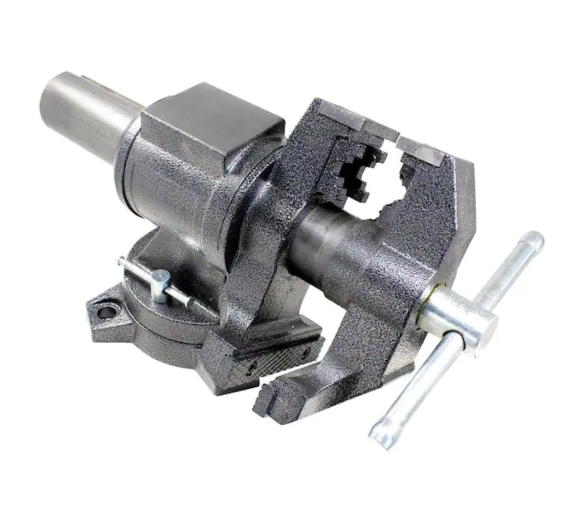 5 in. Multi-Purpose Rotating Pipe and Bench Vise with Swivel Base