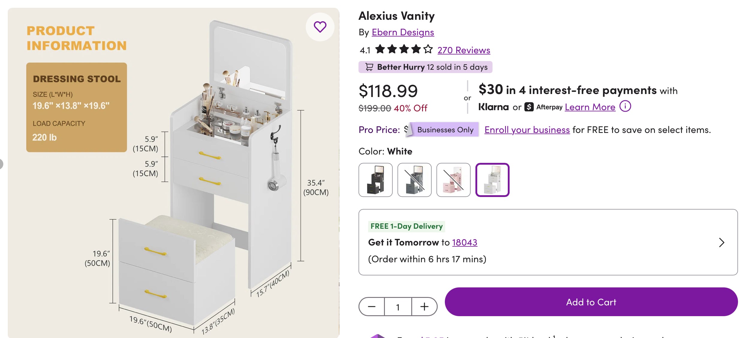 Alexius Vanity
