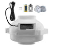 6 to 4.5 in. Radon Fan Installation Kit, Quiet 380 CFM Radon Mitigation Fan System Kit, Waterproof Inline Duct Fan
