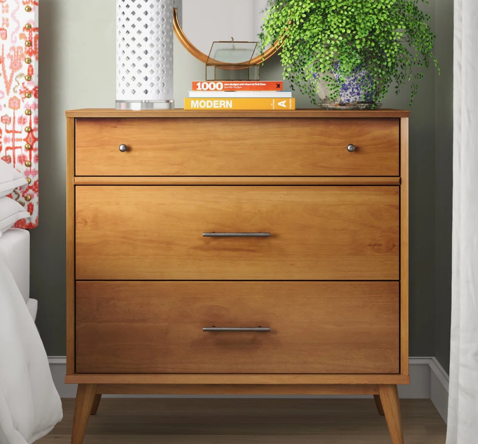Ashlie 3 Drawer 36" W Solid Wood Dresser