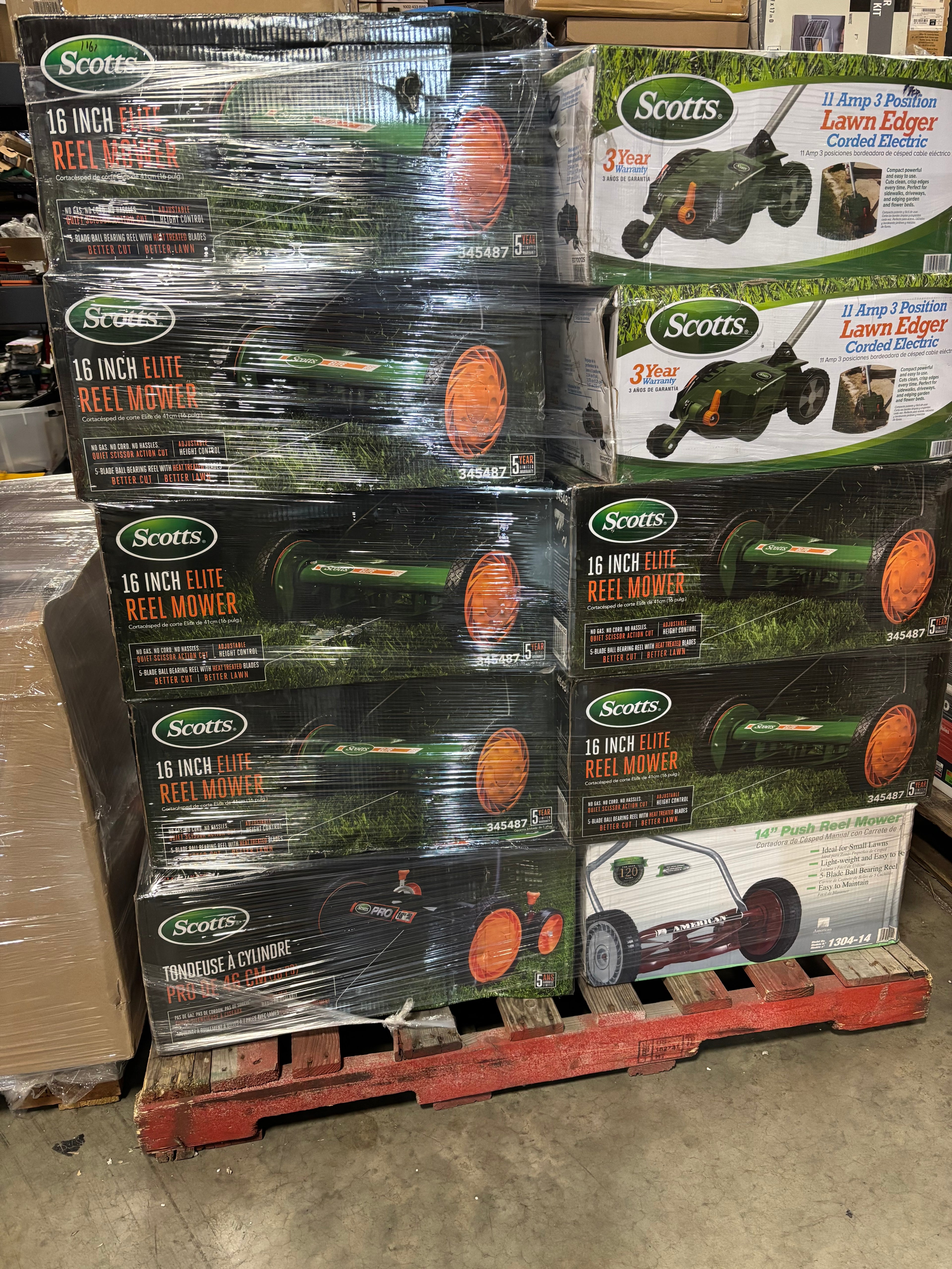 Scott's 16 in. Manual Walk Behind Push Reel Lawn Mower PALLET