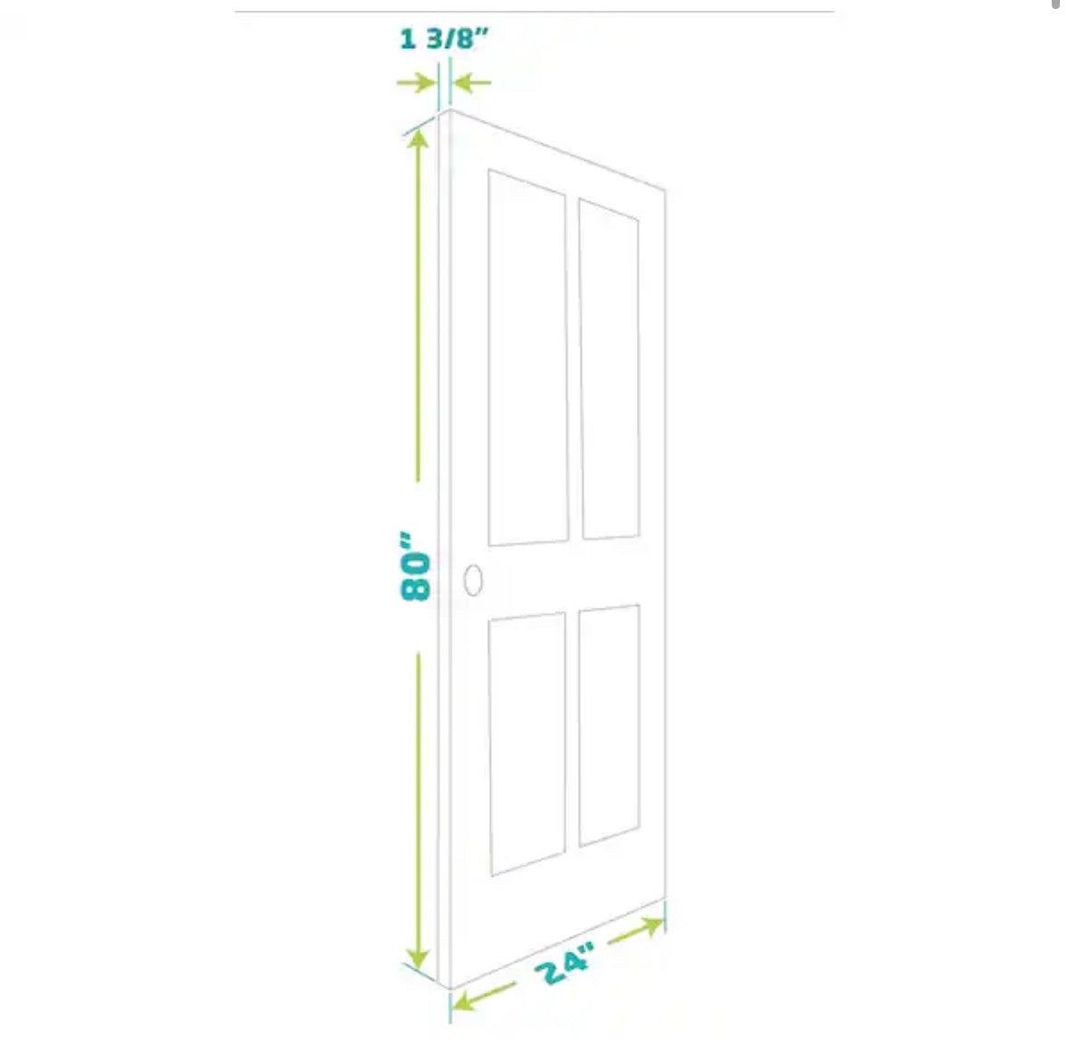 24 in. x 80 in. x 1-3/8 in. Shaker White Primed 5-Panel Solid Core Wood Interior Slab Door
