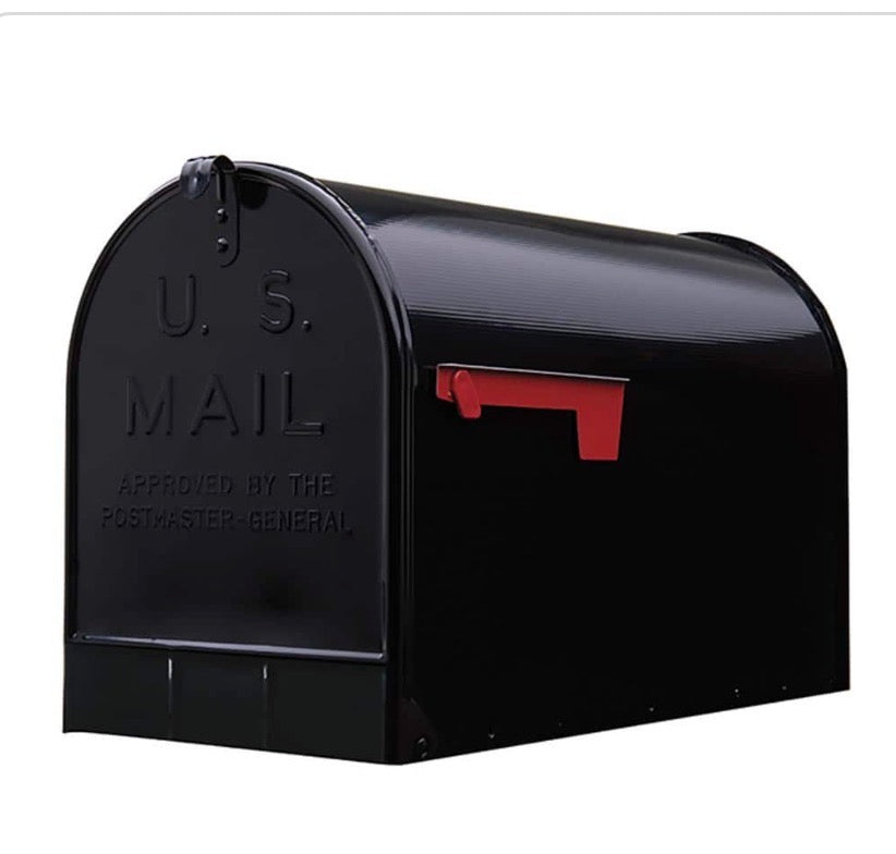 Stanley Black, Extra Large, Steel, Post Mount Mailbox PALLET