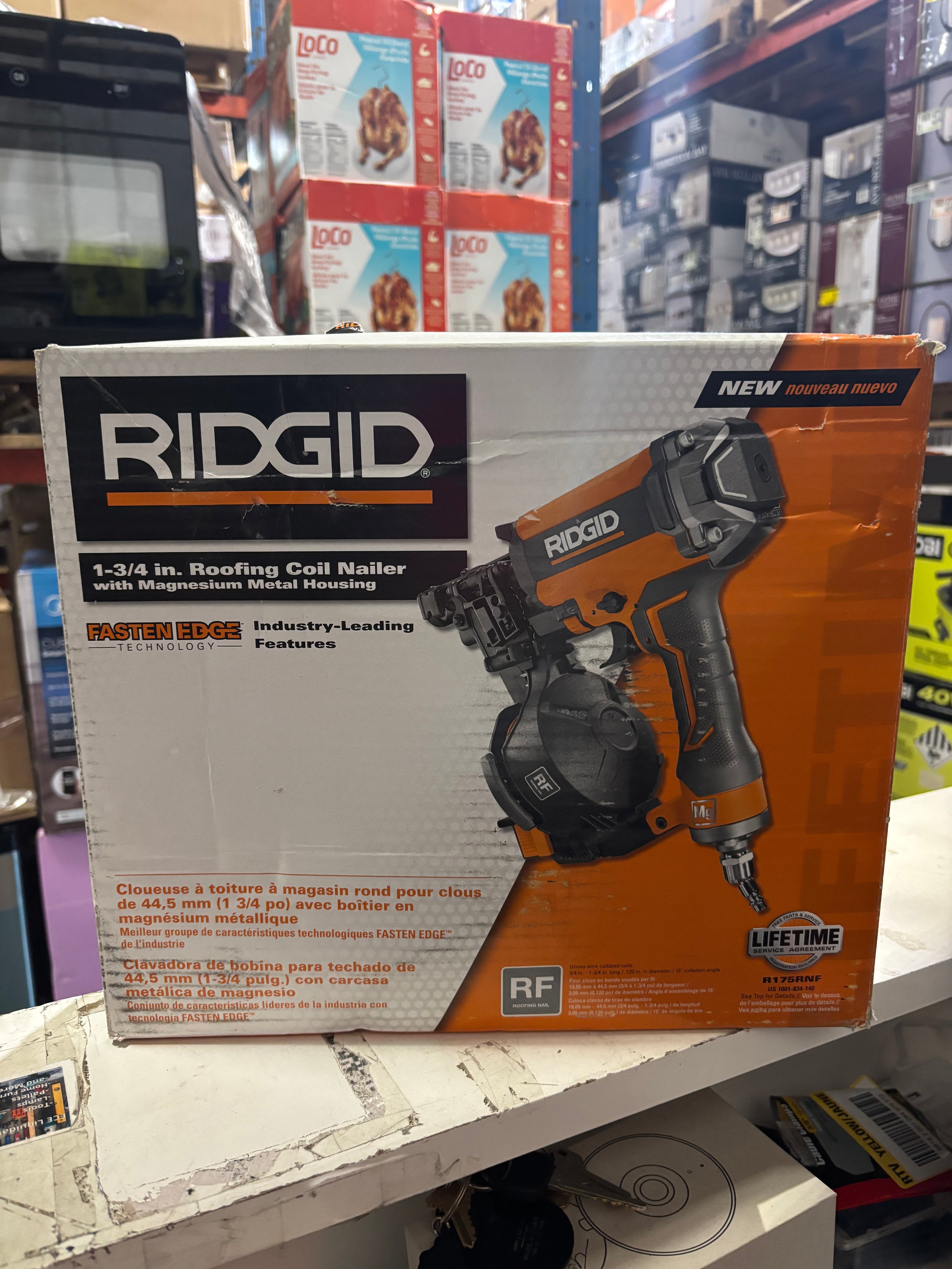 Pneumatic 15 Deg. 1-3/4 in. Coil Roofing Nailer